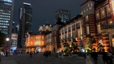 Tokyo, Japonya - 13 Aralık, 21: 19: Tokyo 'daki ünlü binayı ziyaret edin.