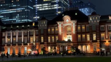 Tokyo şehir gece görünümü