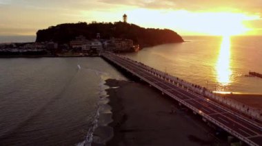 Soçi, Rusya 'da güzel bir gün batımı