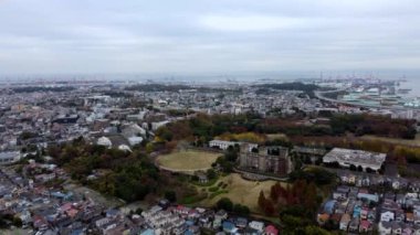 Tokyo şehrin havadan görünümü