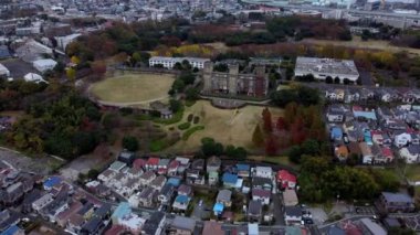 Osaka Kalesi 'nin havadan görünüşü