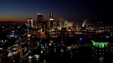 Yokohama minato mirai manzarası.