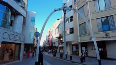 Barselona şehrinin sokak manzarası