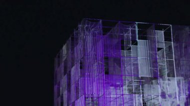 Cam pencereli modern bina