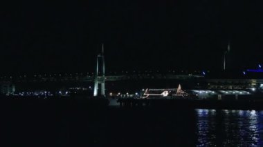 koyu arka plan üzerinde havai fişek