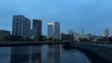 Frankfurt şehri manzarası. Ben Almanya.