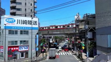 Tokyo, Japonya - Haziran 23, 2018: Şehir Sokağı