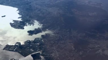 Kiev şehrinin hava aracı görüntüsü