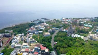 aerial view of the city of the island of the capital of the most beautiful landscape