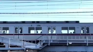 Çin şehrindeki eski tren.