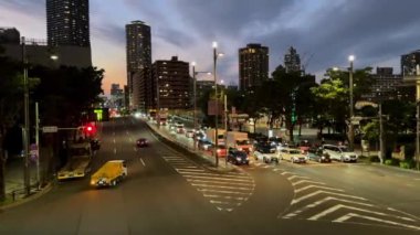 New York şehrinin gece manzarası