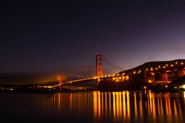 Golden Gate Köprüsü, San Francisco Körfezi, Kaliforniya.