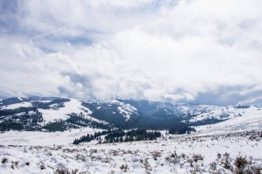 Güzel dağ manzara arka plan