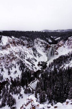 Utah 'ta kış kar manzarası