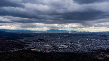 Şehrin güzel hava manzarası