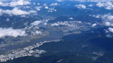 Şehrin güzel hava manzarası