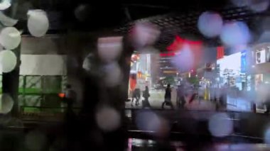 Bokeh ışıklarının soyut arkaplanı