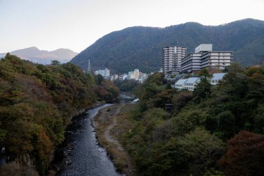 Japonya 'da güzel bir sonbahar manzarası