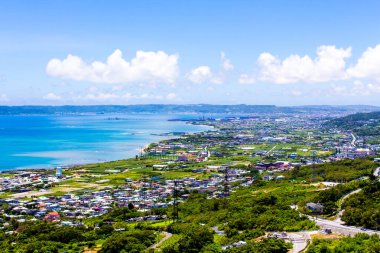 Hokkaido şehrinin güzel mimarisi ve şehir manzarası