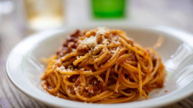 Domates soslu spagetti.