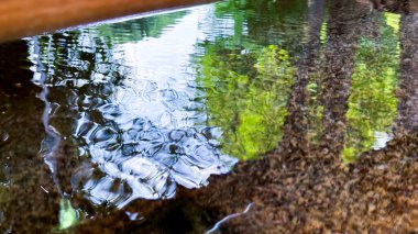 Su, sudan yansıtılır.