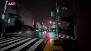 İsveç 'teki Stockholm şehrinin gece manzarası