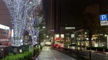 Şehrin güzel gece manzarası