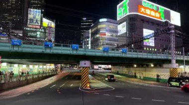 Tokyo, Japonya - 17 Ağustos, 2016: Tokyo, Japonya 'da trafik