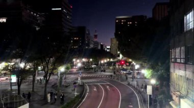 New York şehrinin gece manzarası