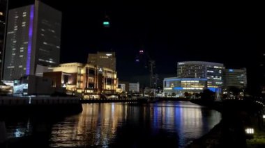 Şehrin güzel gece manzarası