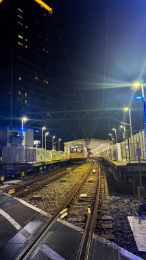 Havaalanının gece manzarası