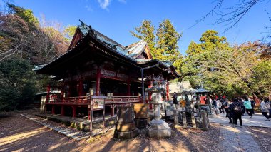 kyoto, japan - No 2 0, 2 0 1 9: insanlar ünlü fushimi inari türbesini, kyoto, japan.