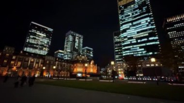 İsveç 'teki Stockholm şehrinin gece manzarası