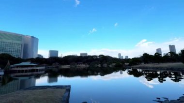 Sabahları gölün güzel manzarası.