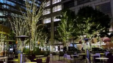 New York şehrinin gece manzarası