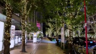 New York şehrinin gece manzarası