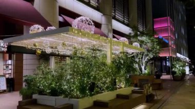 Şehirde noel süsü.