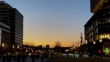 Şehrin güzel gece manzarası