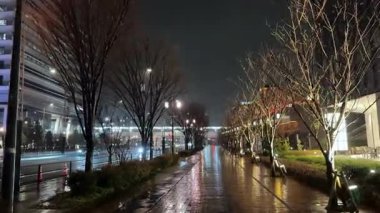 İsveç 'teki Stockholm şehrinin gece manzarası