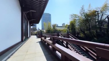 Çin şehrinin manzarası