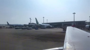 uçak, havaalanı, seyahat ve ulaşım kavramı