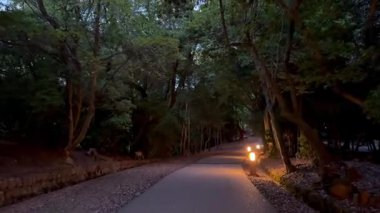 Şehrin güzel gece manzarası