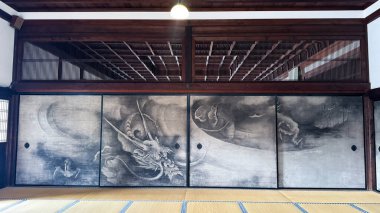 Modern bir evin içinde.