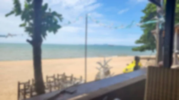 Abstrakcyjna Blur Tropikalnej Plaży Tajlandii — Zdjęcie stockowe