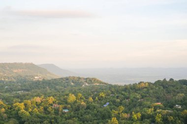 Khao Yay Thieng mountain in Sikhio Nakhon Ratchasima province, thailand clipart