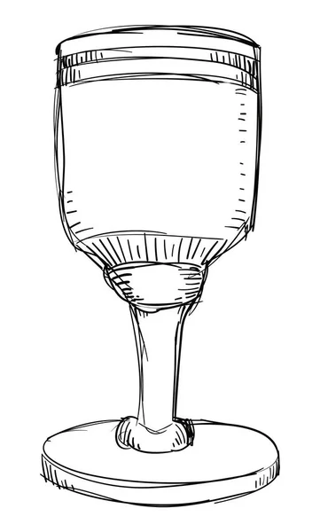 Висока Чашка Чашка Або Чашка Ручному Мальованому Стилі Дизайн Ескізу — стоковий вектор