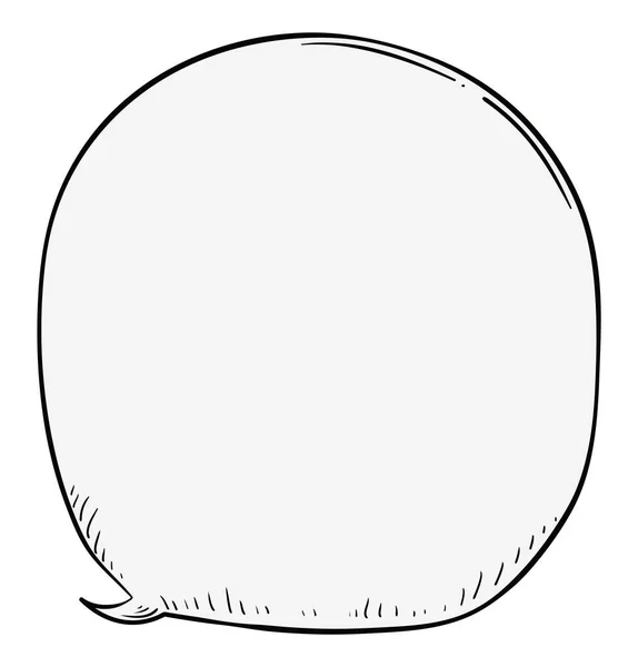 模版设计 圆形语音气球 涂鸦风格 以白色背景为依据 — 图库矢量图片