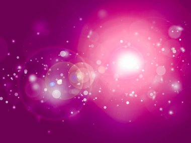 Pembe ışıltılı ışınlar parlak ışıklar Bokeh zarif mercekleriyle soyut flaşlar. Toz arka planda kıvılcım.