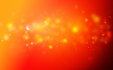 Gold and Red sparkle rays glitter lights with bokeh elegant lens flare abstract background. Dust sparks background.