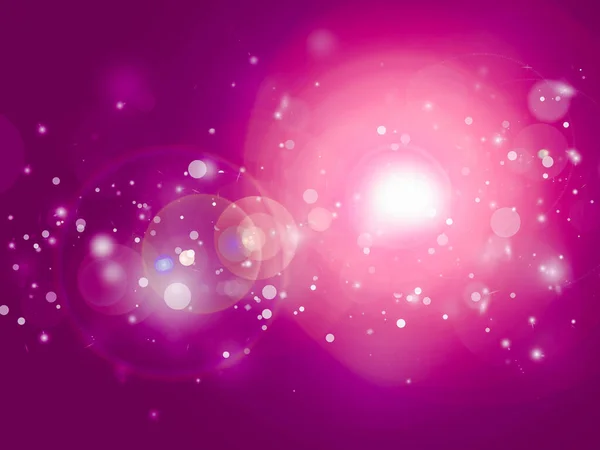 Pink sparkle rays glitter lights with bokeh elegant lens flare abstract background. Dust sparks background.